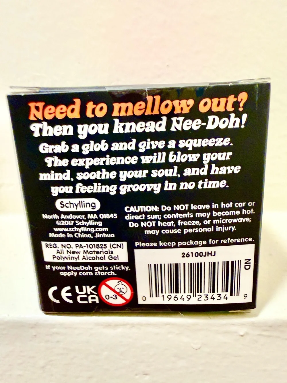 100% AUTHENTIC Schylling Needoh NEE DOH Groovy Glob - PINK! Brand new, unopened!